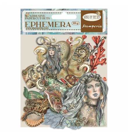 Adhesive Die Cuts Ephemera - Songs of the Sea mermaids - Stamperia