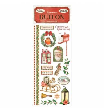 Rub-On 10.16x21.6cm Classic Christmas - Stamperia