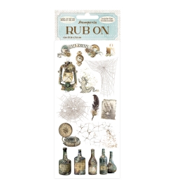 Rub-On 10.16x21.6cm Songs of the Sea bottles - Stamperia