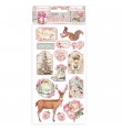Chipboard 15x30cm Pink Christmas - Stamperia
