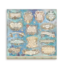 Scrapbooking paper Set 10pcs "Songs of the Sea" - Stamperia