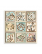 Scrapbooking paper Set 10pcs "Songs of the Sea" - Stamperia