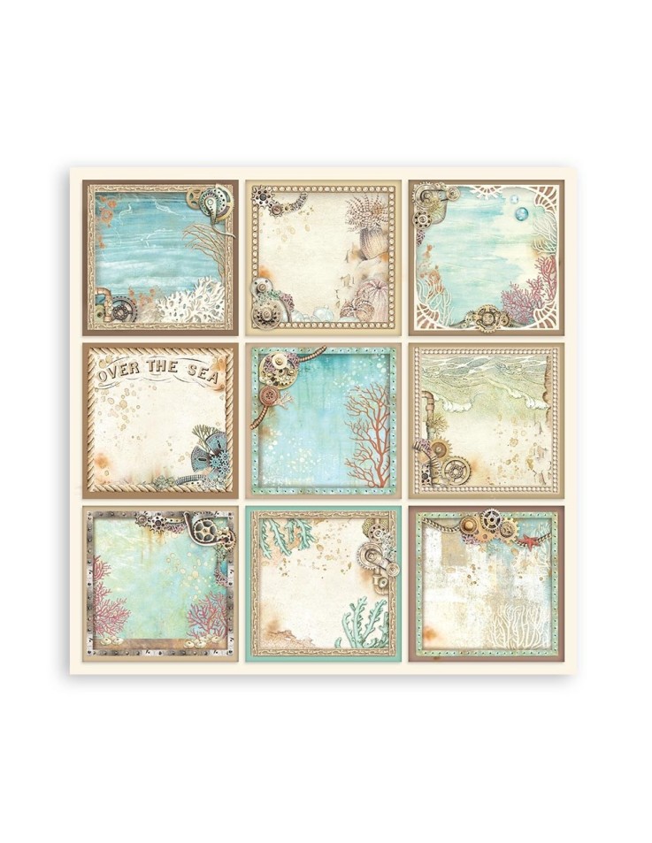 Scrapbooking paper Set 10pcs "Songs of the Sea" - Stamperia