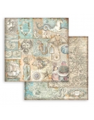 Scrapbooking paper Set 10pcs "Songs of the Sea" - Stamperia