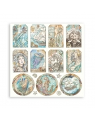 Scrapbooking paper Set 10pcs "Songs of the Sea" - Stamperia