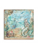 Scrapbooking paper 20x20cm Set 10pcs "Songs of the Sea" - Stamperia