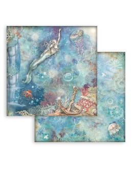 10 Χαρτιά Scrapbooking 20x20cm "Songs of the Sea" - Stamperia