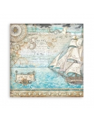 10 Χαρτιά Scrapbooking 20x20cm "Songs of the Sea" - Stamperia