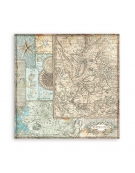 Scrapbooking paper 20x20cm Set 10pcs "Songs of the Sea" - Stamperia
