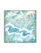 Scrapbooking paper 20x20cm Set 10pcs "Backgrounds Selection - Songs of the Sea" - Stamperia