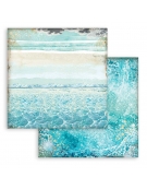 Scrapbooking paper 20x20cm Set 10pcs "Backgrounds Selection - Songs of the Sea" - Stamperia