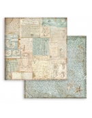 10 Χαρτιά Scrapbooking 20x20cm "Backgrounds Selection - Songs of the Sea" - Stamperia