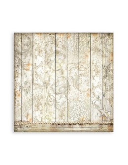 Scrapbooking paper 20x20cm Set 10pcs "Backgrounds Selection - Songs of the Sea" - Stamperia