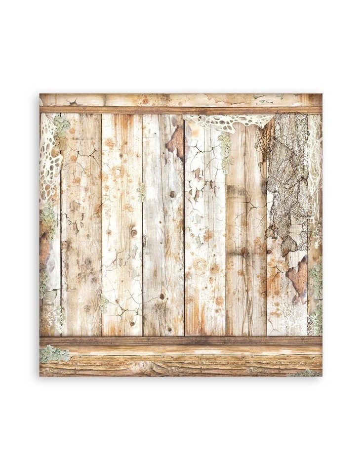 Scrapbooking paper 20x20cm Set 10pcs "Backgrounds Selection - Songs of the Sea" - Stamperia