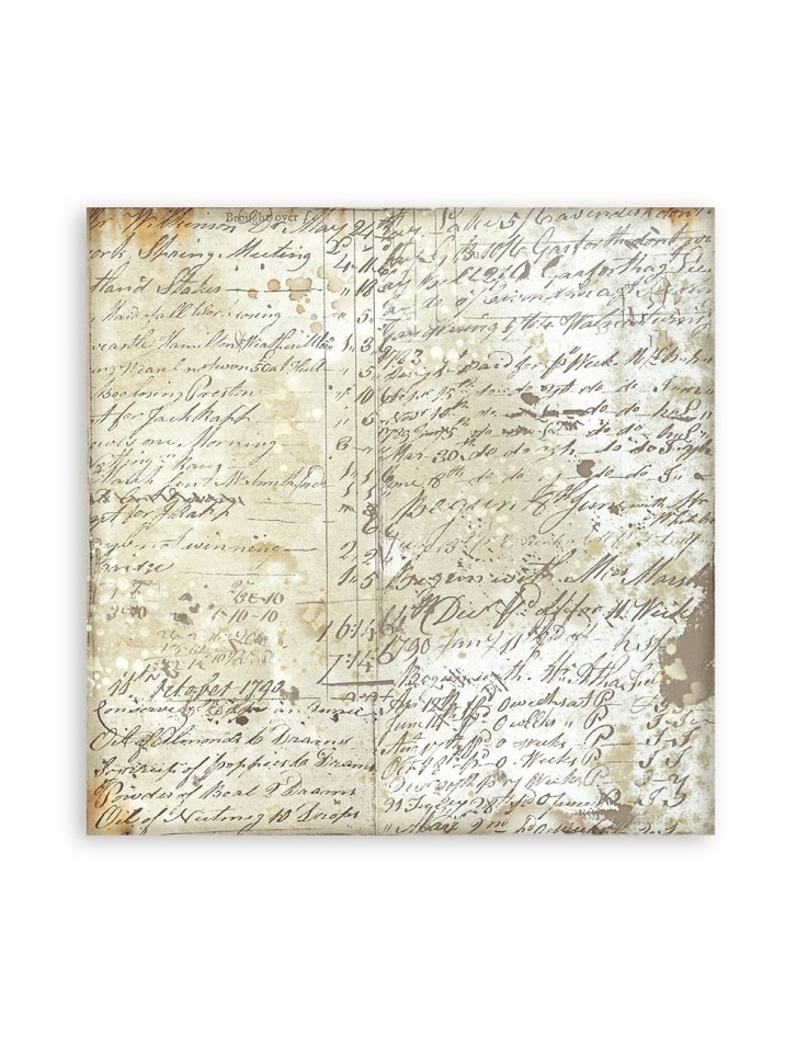 Scrapbooking paper 20x20cm Set 10pcs "Backgrounds Selection - Songs of the Sea" - Stamperia