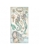 Scrapbooking paper 15x30,5cm Set 10pcs "Songs of the Sea" - Stamperia