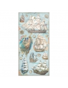 Scrapbooking paper 15x30,5cm Set 10pcs "Songs of the Sea" - Stamperia