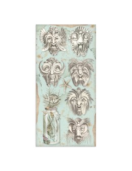 Scrapbooking paper 15x30,5cm Set 10pcs "Songs of the Sea" - Stamperia