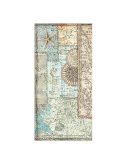 Scrapbooking paper 15x30,5cm Set 10pcs "Songs of the Sea" - Stamperia