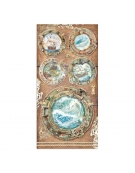 Scrapbooking paper 15x30,5cm Set 10pcs "Songs of the Sea" - Stamperia