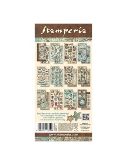 Scrapbooking paper 15x30,5cm Set 10pcs "Songs of the Sea" - Stamperia