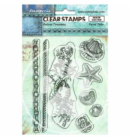 Acrylic Stamp 14x18cm "Songs of the Sea shells" - Stamperia