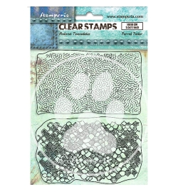 Acrylic Stamp 14x18cm "Songs of the Sea double texture" - Stamperia