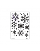 Stencil 20x30cm: "Snowflakes"