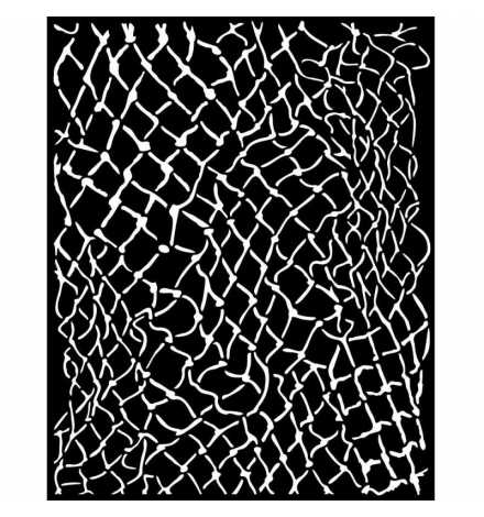 Stencil 20x25cm 0.25mm "Songs of the Sea net" - Stamperia