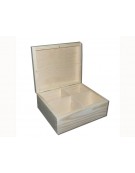 Wooden Tea Box - 4 Compartments 18x15x8cm