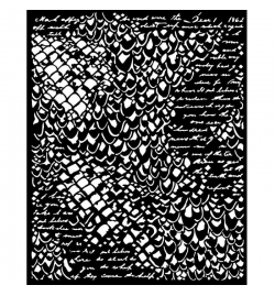 Stencil 20x25cm 0.25mm "Songs of the Sea Mermaid Scales" - Stamperia
