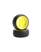 Rubber Wheel 66mm Yellow Rim