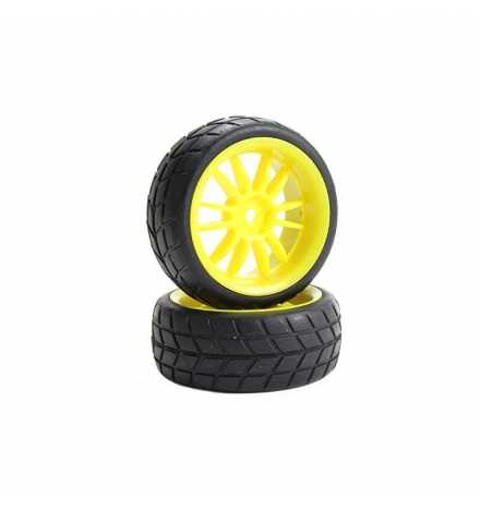 Rubber Wheel 66mm Yellow Rim