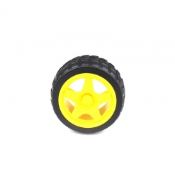 Rubber Wheel 66mm Yellow Rim