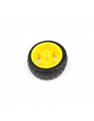 Rubber Wheel 66mm Yellow Rim