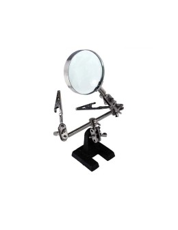 PCB Holder Helping Hands with 60mm Magnifying Glass