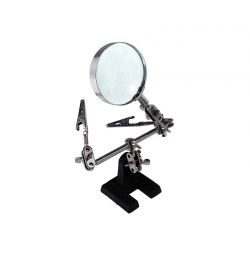 PCB Holder Helping Hands with 60mm Magnifying Glass