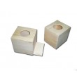 Wooden Tissue Box 15.5x13x13.5cm