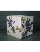 Wooden Tissue Box 15.5x13x13.5cm