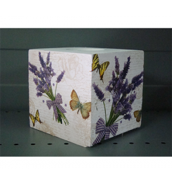 Wooden Tissue Box 15.5x13x13.5cm