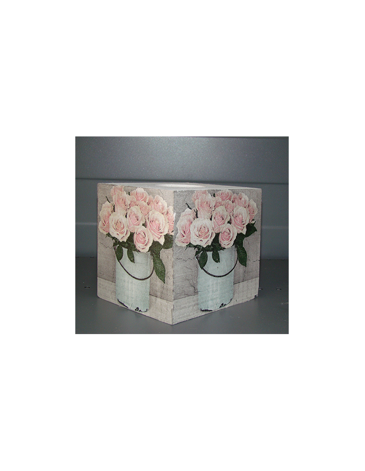 Ξύλινο Κουτί για Χαρτομάντηλα 15.5x13x13.5cm