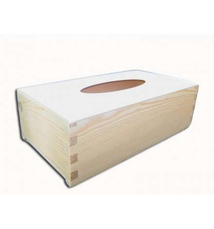 Wooden Tissue Box  25.5x13.5x8.5cm