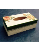 Wooden Tissue Box  25.5x13.5x8.5cm