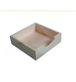 Wooden Napkin Holder 19.2x19.2x5.5cm