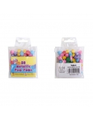 Pom poms  10mm - 50pcs Διάφορα χρώματα Glitter