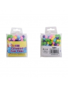 Pom poms  10mm - 100pcs Διάφορα χρώματα Pastel