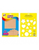 Card boards A4 15pcs Kraft