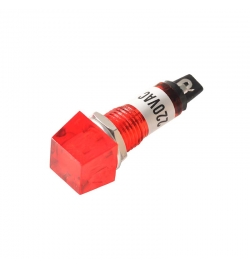 Indicator Light Square 220V Red