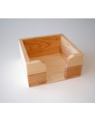Wooden Note-Pad Holder  11.5x11.5x5.5cm
