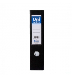 Uni Box File A4 Lever Arch File 75mm - Black